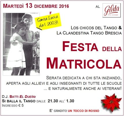 volantino Matricola 2016