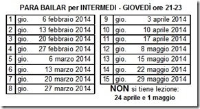 calendario Intermedi