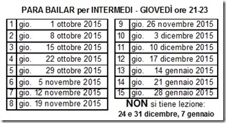 calendario Intermedi