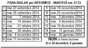 calendario Intermedi